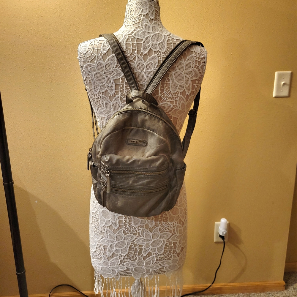 Style & Co Gray Backpack Versatile Everyday Bag - image 1